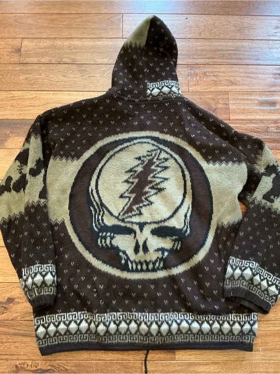 Grateful Dead Other - Grateful Dead Brown Hoodie Jacket, Dancing Bears, Steal Your Face